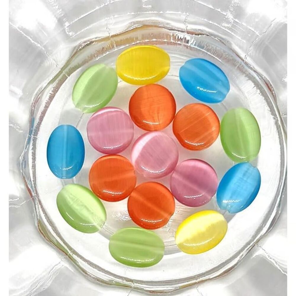 16pcs Beads for Jewelry #22003 Cats Eye Beads